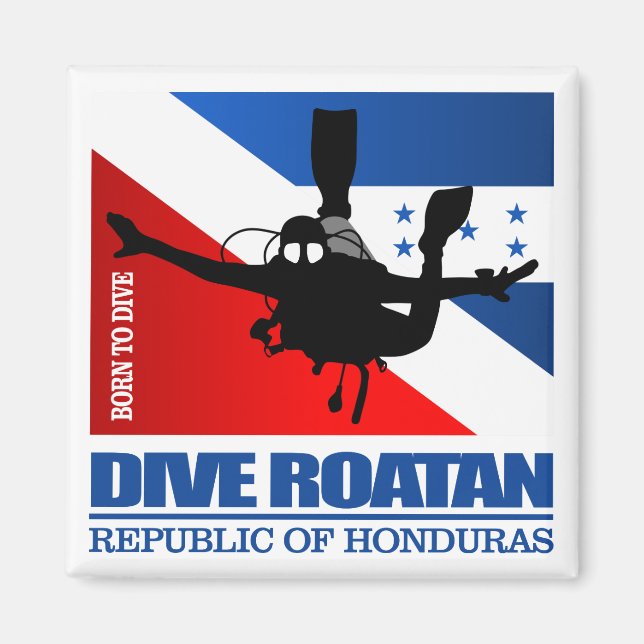 Dive Roatan DF2 Magnet (Framsidan)