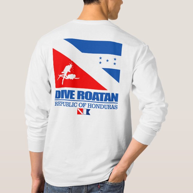 Dive Roatan (q) T Shirt (Baksida)