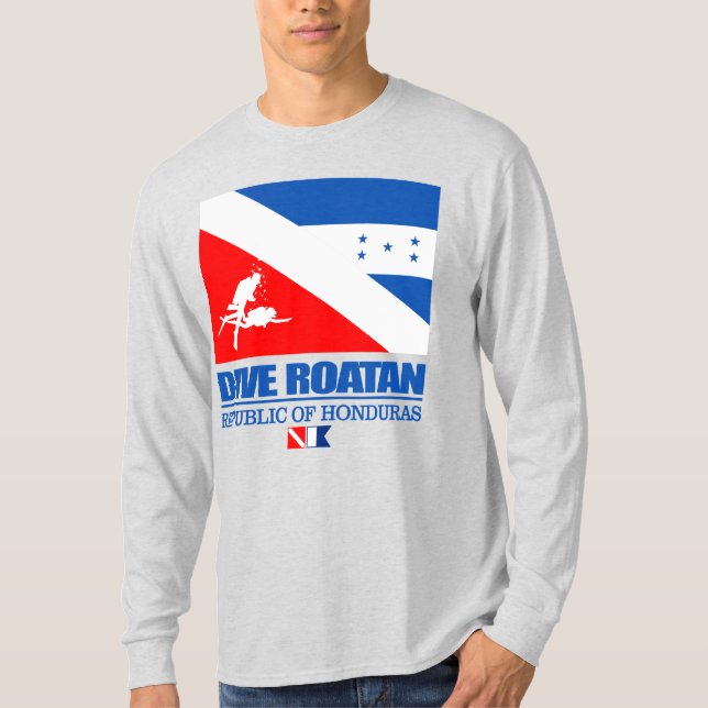 Dive Roatan (q) T Shirt (Framsida)