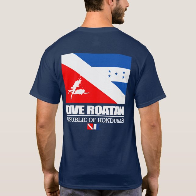 Dive Roatan (q) T Shirt (Baksida)