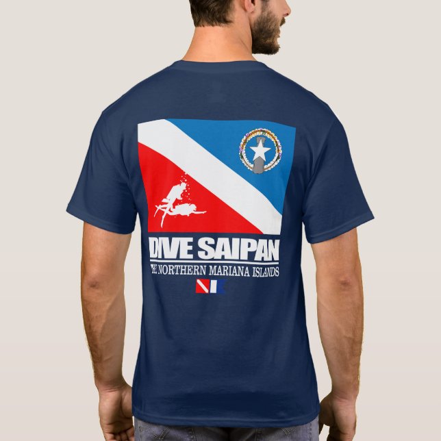 Dive Saipan (q) T Shirt (Baksida)