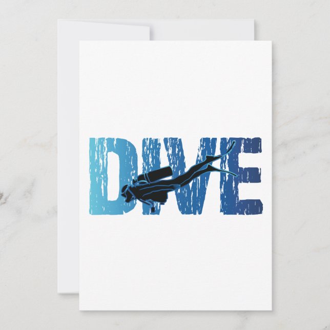 Dive Scuba Diver-Vågrät (Framsida)