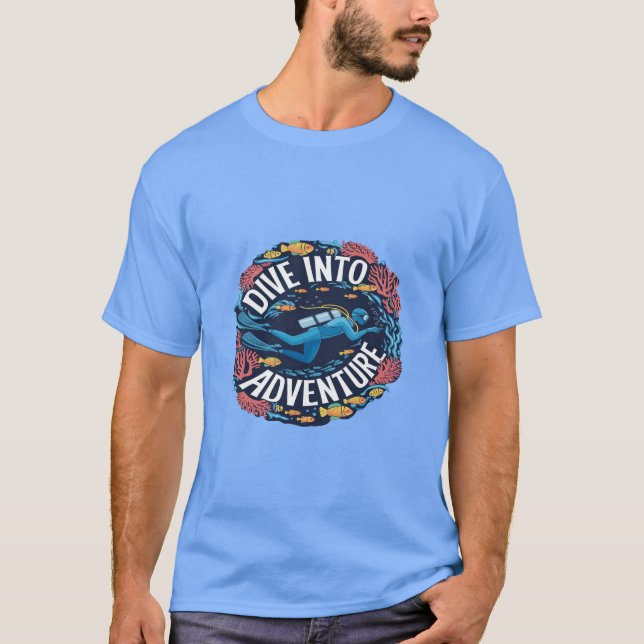 Dive till Dykan i Äventyr T Shirt (Framsida)