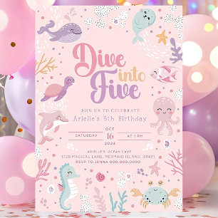 Dive till inbjudan på fem dagar. Havsdjur