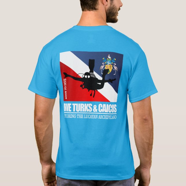Dive Turks & Caicos DF2 T Shirt (Baksida)