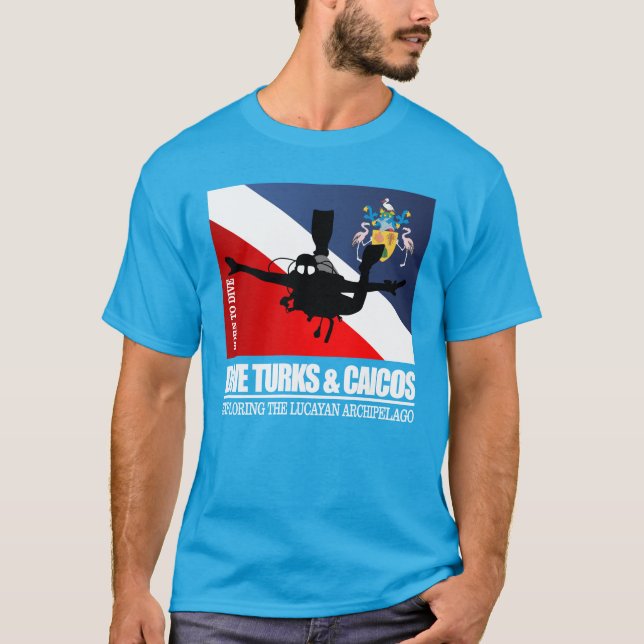 Dive Turks & Caicos DF2 T Shirt (Framsida)