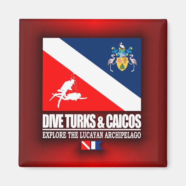 Dive Turks & Caicos Magnet (Framsidan)