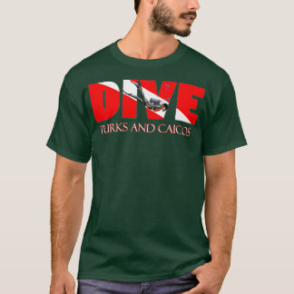 DiVE Turks och Caicos Dyka Snorkeling T Shirt