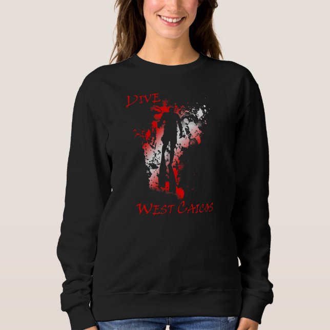 Dive Väster Caicos Vacation Diving T Shirt (Framsida)