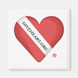 Diveeart Heart Refrigerator Magnet