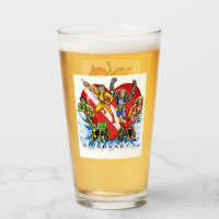 Diveeart Superheroin Pint Glass