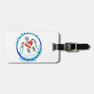 Diveeart Turtle Luggage Tag Bagagebricka