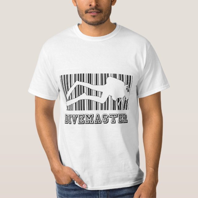 Divemaster Barcode Tee Shirt (Framsida)