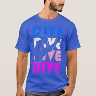 Diven är en fin Springboard Diving Gift för hög di T Shirt