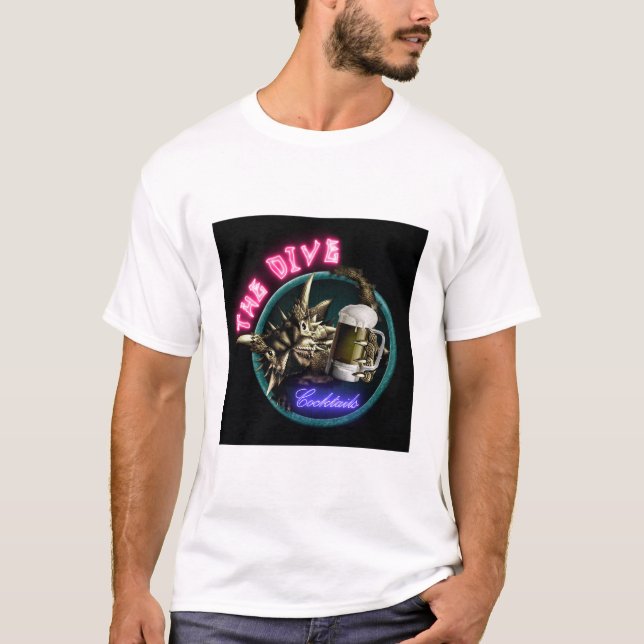 Diven - "Drick i fred eller lämna i delar" T Shirt (Framsida)
