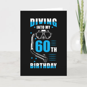 Diver 60:e födelsedagsgåva kort