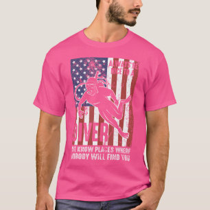 Diver American Flagga ska alltid vara snäll mot en T Shirt