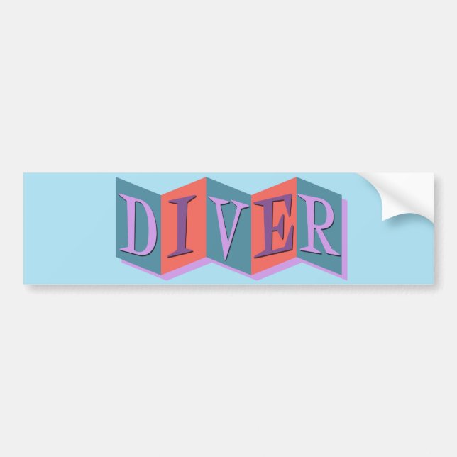 Diver (återanvisning) bildekal (Framsidan)