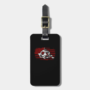 Diver Down Dive Flagga Dyka American Flagga Bagagebricka