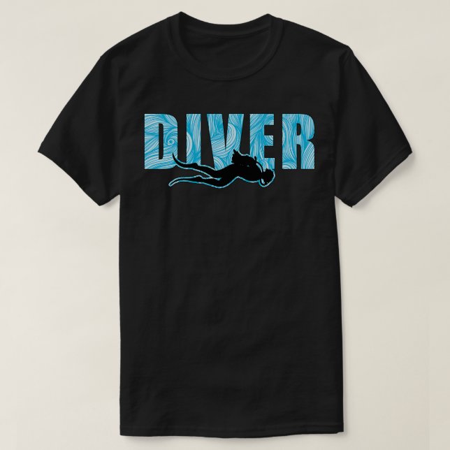 Diver Dyka Dive T Shirt (Design framsida)