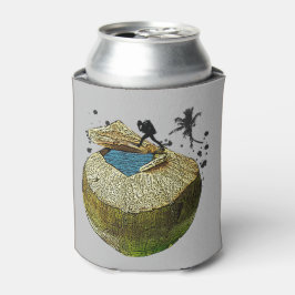 Diver dykar in i kokonut