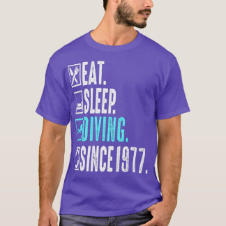 Diver Eat-viloläge Upprepad sedan 1977 Gift T Shirt