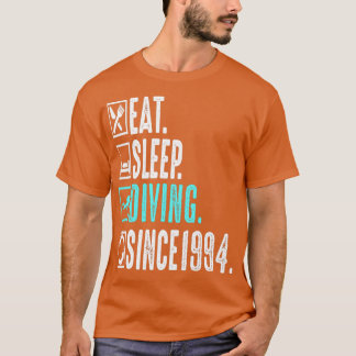 Diver Eat-viloläge Upprepad sedan 1994 Gift T Shirt