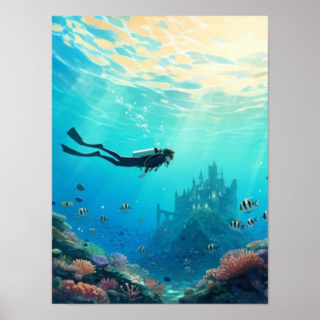 Diver finds a castle poster (Framsidan)