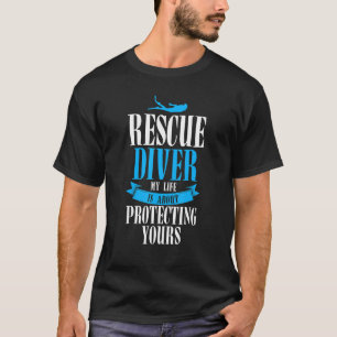 Diver Flagga Rädding Diver Life handlar om att sky T Shirt