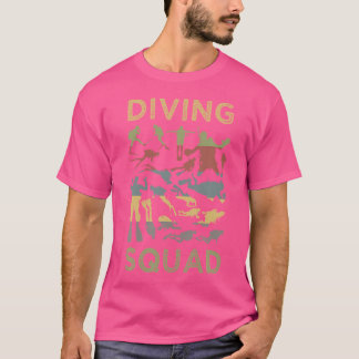 Diver för att dyka upp team med Dyka Diver T Shirt