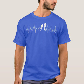 Diver Heart Beat Live to Dive T Shirt