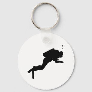 Diver Silhouette - nyckelkedja Nyckelring