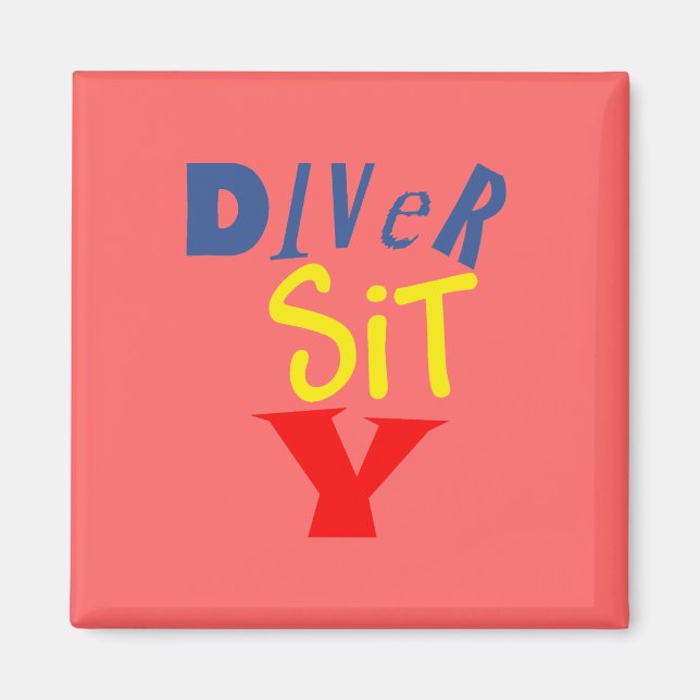 Diver Sit Y Round Magnet (Framsidan)