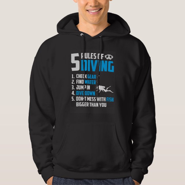 Diver Snorkeling Diving Sport Vacation  2 Hoodie (Framsida)