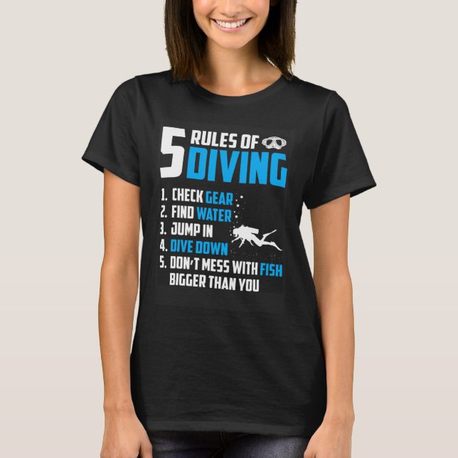Diver Snorkeling Diving Sport Vacation  2 T Shirt (Framsida)