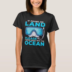 Diver Snorkeling Diving Sport Vacation 4 T Shirt
