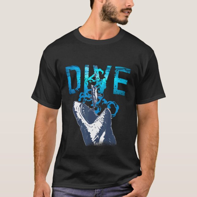 Diver Snorkeling Marine Biolog Diver T Shirt (Framsida)