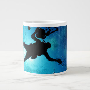 Diver under vatten jumbo mugg