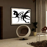 Divers: Abstrakt Black and White Canvastryck<br><div class="desc">Skriv ut abstrakt med Achromatic Black and White Färg Scheme</div>