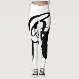 Divers: Abstrakt Black & White Leggings