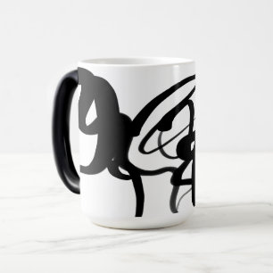 Divers: Abstrakt Black & White Magisk Mugg