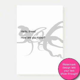 Divers: Abstrakt Black & White Post-it Block