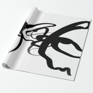 Divers: Abstrakt Black & White Presentpapper