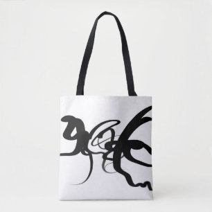 Divers: Abstrakt Black & White Tygkasse