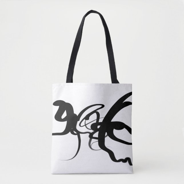 Divers: Abstrakt Black & White Tygkasse (Framsida)