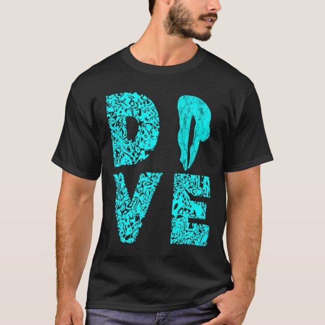 Divers Diver Board Aquat (vattendrag för dykdyknin T Shirt (Framsida)