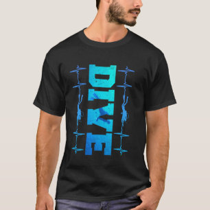 Divers Dyka Mask Snorkel Fins för manar och T Shirt