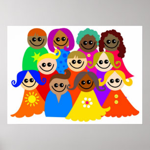 Diverse barn poster