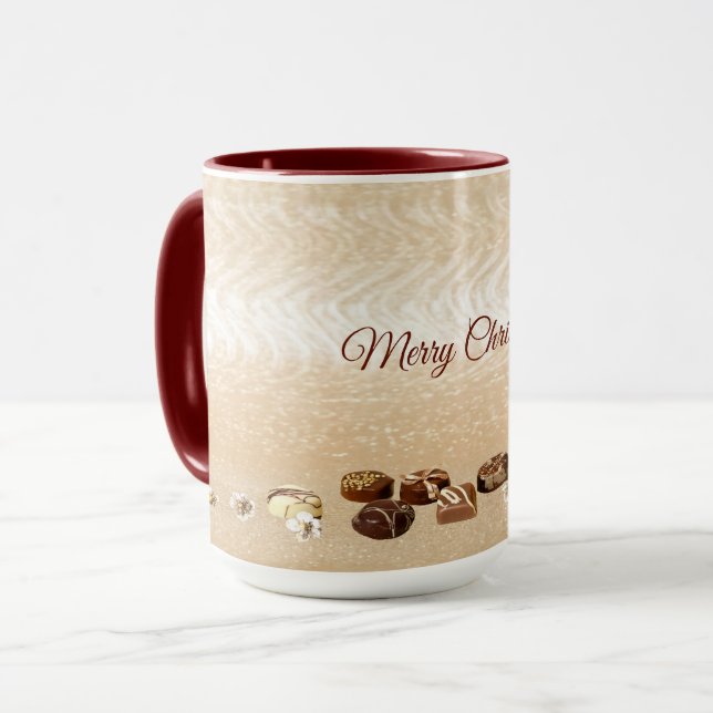 Diverse choklad med blommor Holiday-mugg Mugg (Framsida vänster)