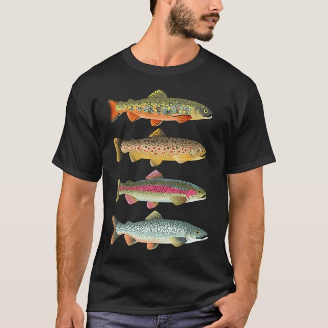 Diverse Forellpaket T Shirt (Framsida)